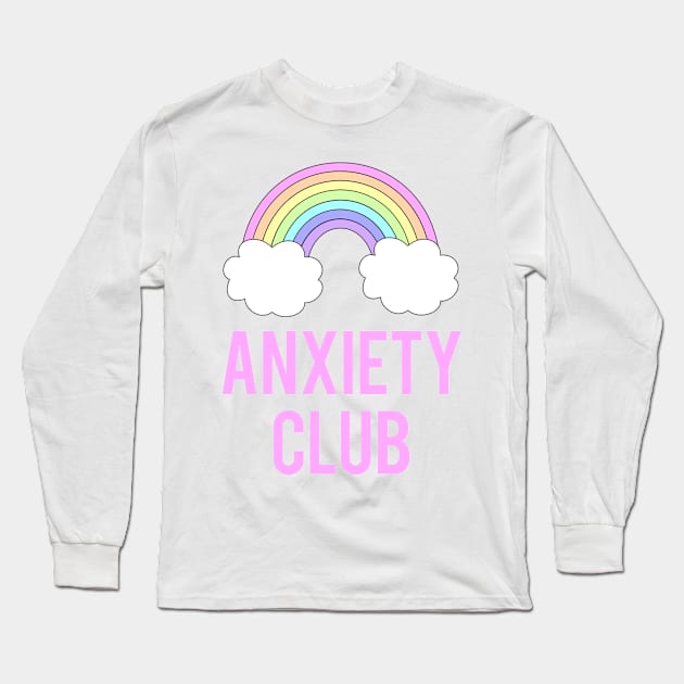 anxiety club Long Sleeve T-Shirt by MartinAes